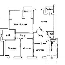 Schlanders/Kortsch: Vermietete 4-Zimmer-Dachgeschosswohnung zu verkaufen